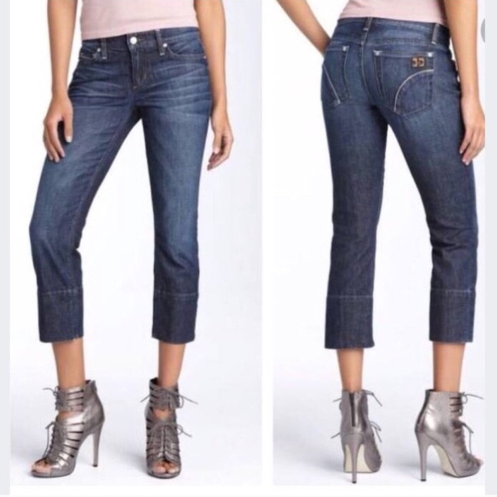 Joe’s Jeans sz 28 Dark Wash Mid Rise Capri Jeans